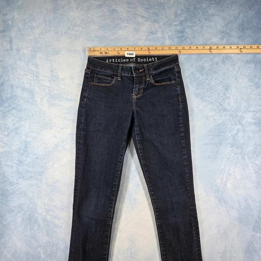 Articles of Society Sarah Skinny Jeans Dark Wash Denim‎ Blue Womens 24